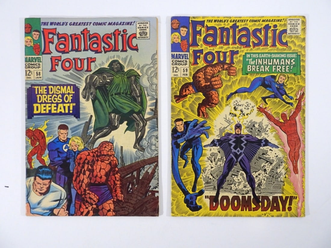 (2) 1967 FANTASTIC FOUR #58 & #59 MARVEL (1 of 3)