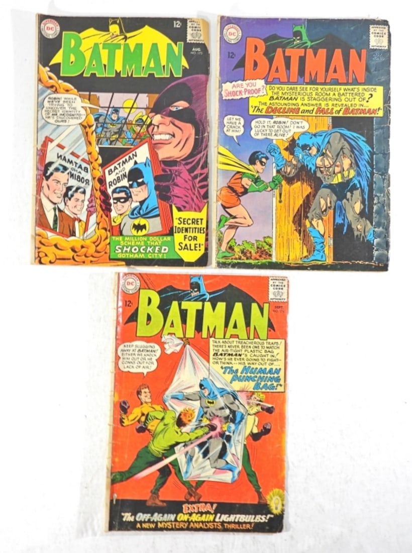 3CT DC BATMAN COMICS 12c ISSUES (1 of 3)