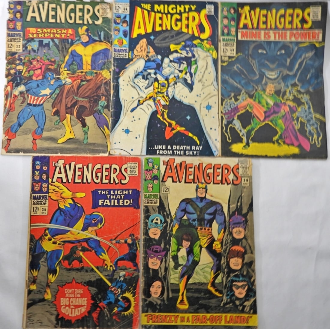 (4) THE AVENGERS 12c ISSUES (1 of 3)