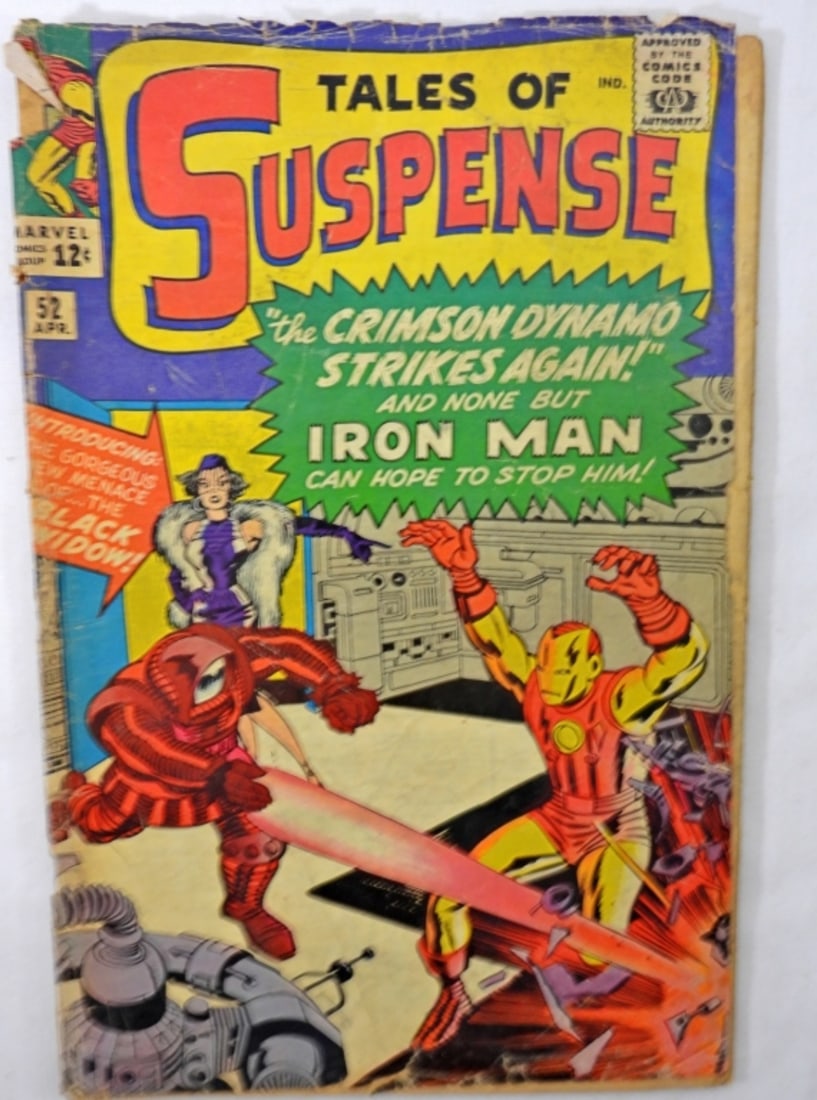 1964 TALES of SUSPENSE #52 MARVEL: 1st APPEARANCE BLACK WIDOW - FAIR