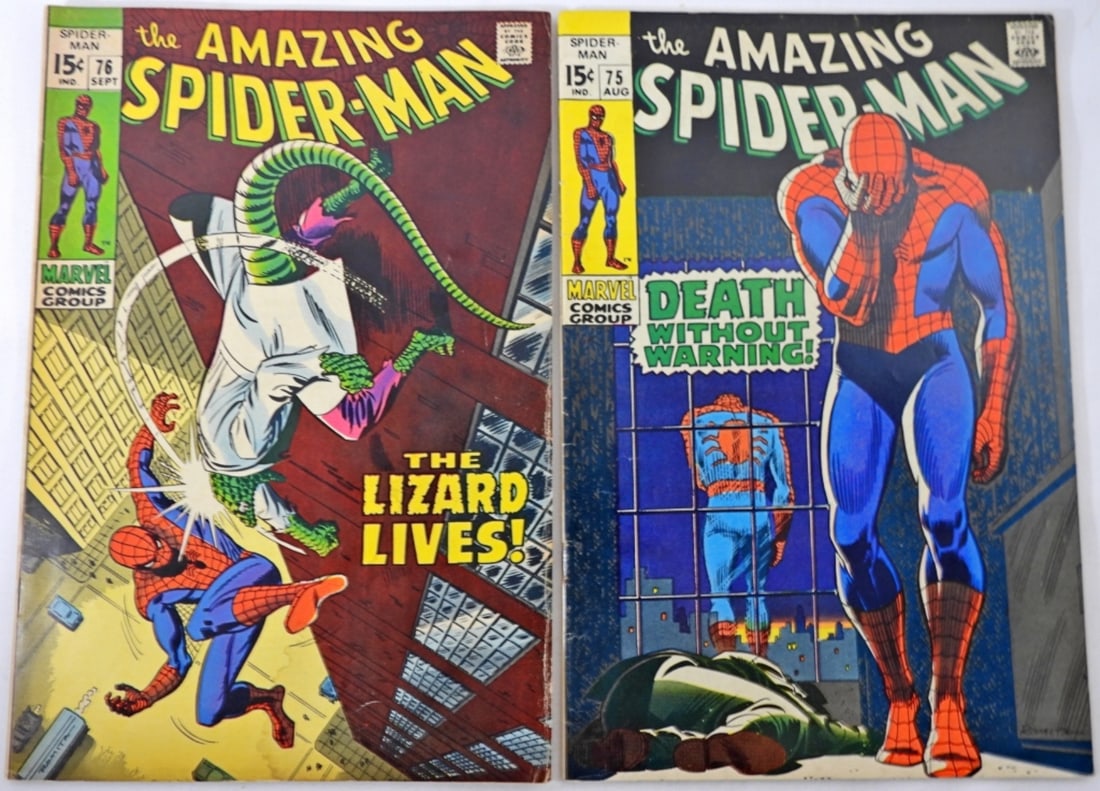 (2) 1969 SPIDER-MAN MARVEL 15c ISSUES (1 of 3)