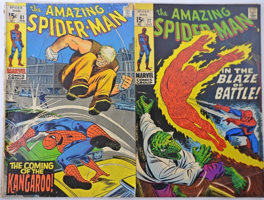 (2) 1969 SPIDER-MAN MARVEL 15c ISSUES (1 of 3)