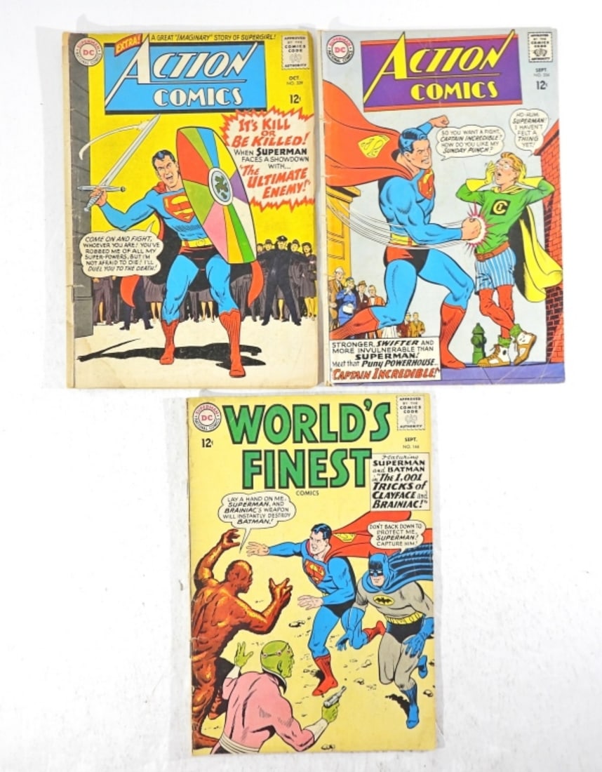 3CT VARIETY VINTAGE 12c DC COMICS (1 of 3)