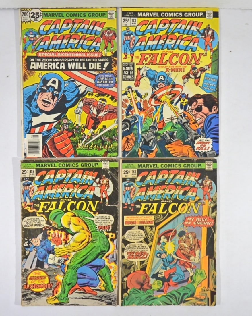 (4) CAPTAIN AMERICA MARVEL COMICS (1 of 3)