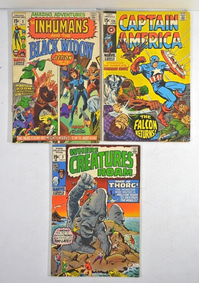 (3) MARVEL 15c COMIC ISSUES (1 of 3)