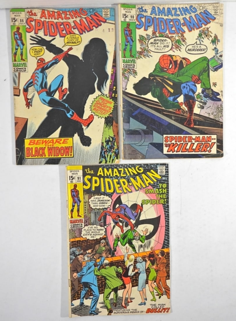 (3) SPIDER-MAN MARVEL 15c ISSUES (1 of 3)