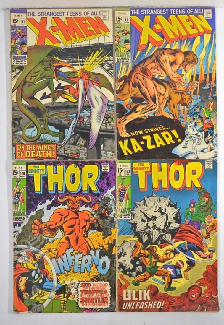 (4) MARVEL X-MEN & THOR LOT (1 of 3)