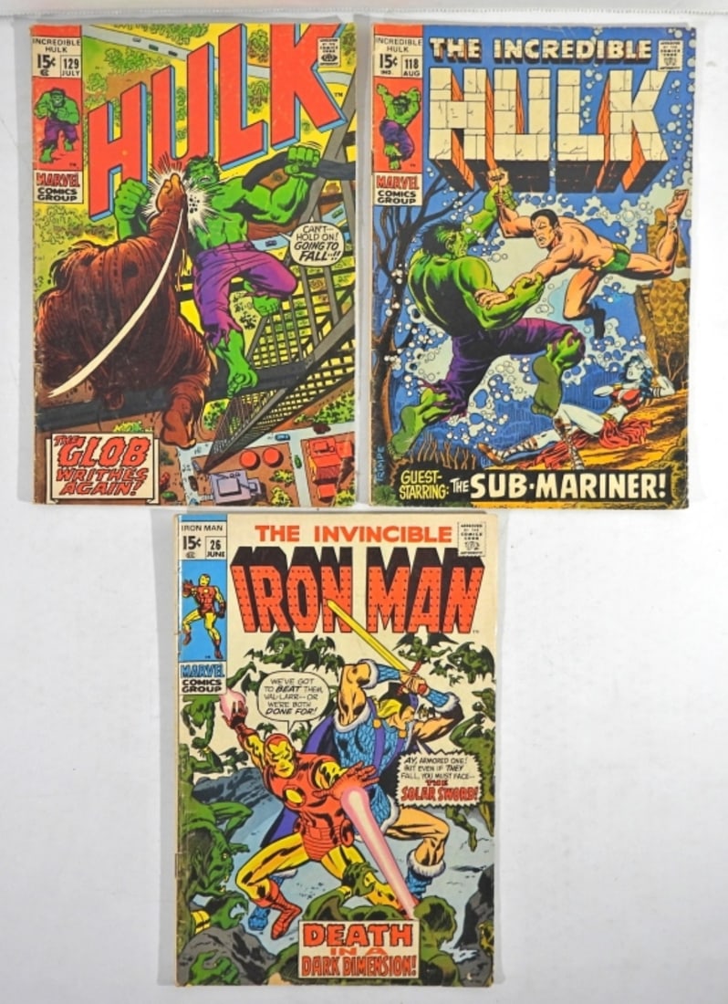 (3) MARVEL 15c COMIC ISSUES (1 of 3)