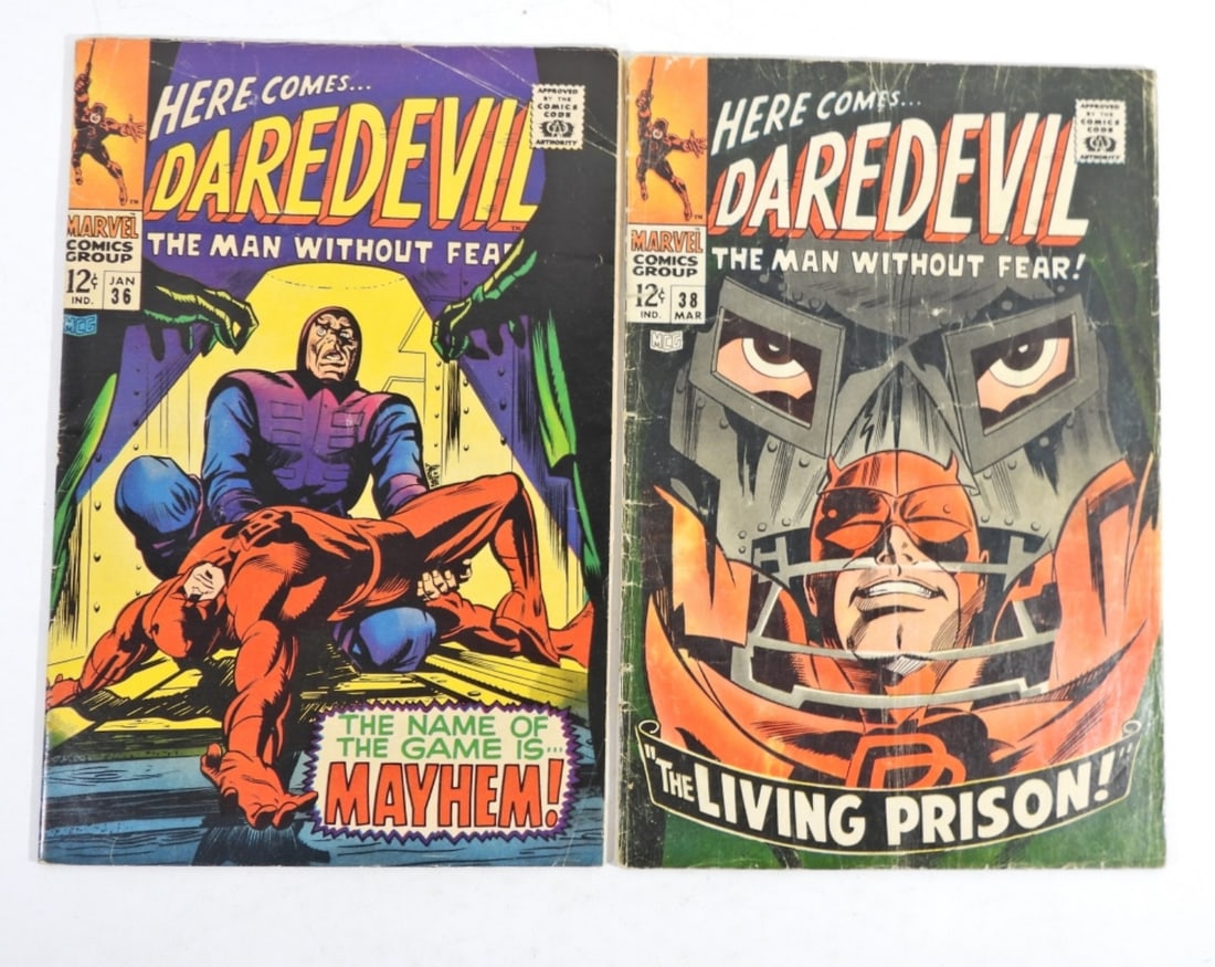 (2) MARVEL DAREDEVIL 12 CENT COMICS (1 of 3)