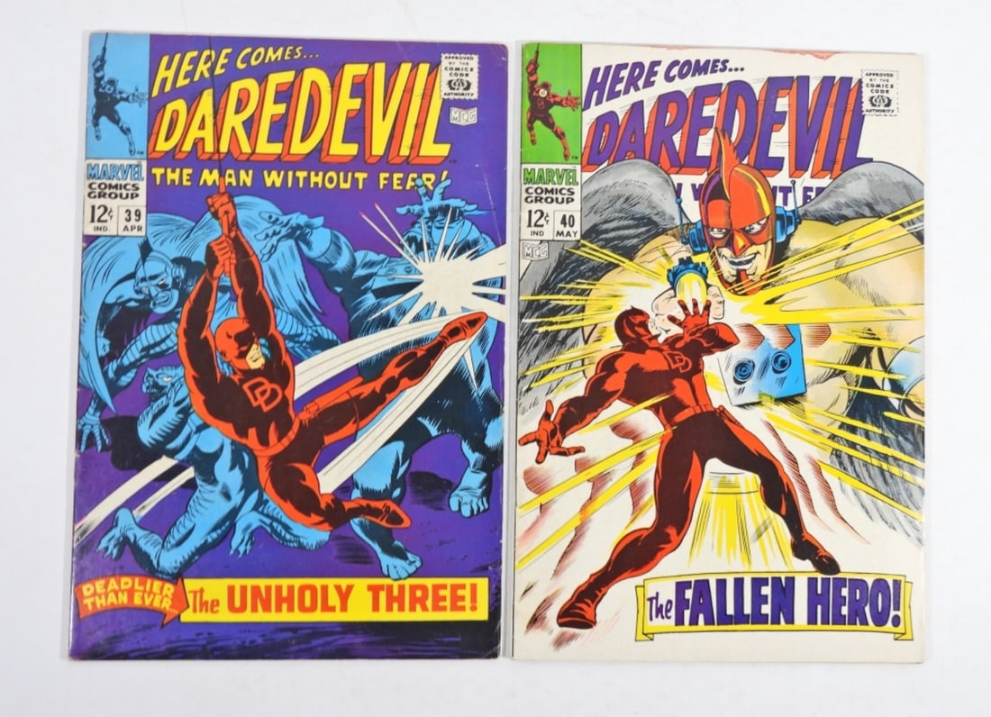 (2) MARVEL DAREDEVIL 12 CENT COMICS (1 of 3)