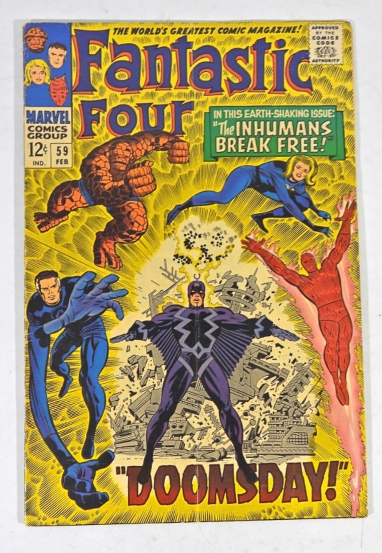 MARVEL FANTASTIC FOUR 12c VINTAGE COMIC (1 of 4)