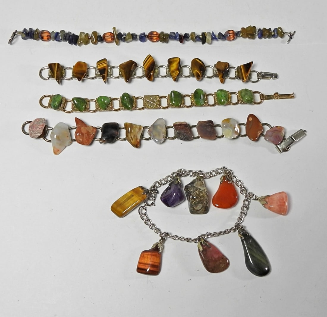 [5] GEM STONE BRACELETS (1 of 2)