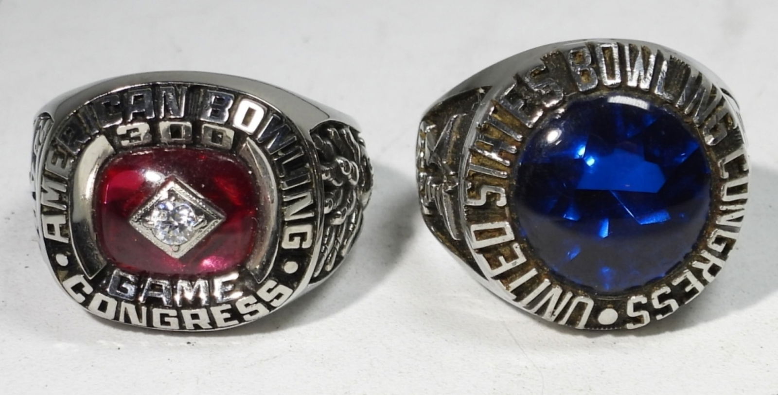 (2) MENS BOWLING CONGRESS RINGS (1 of 3)
