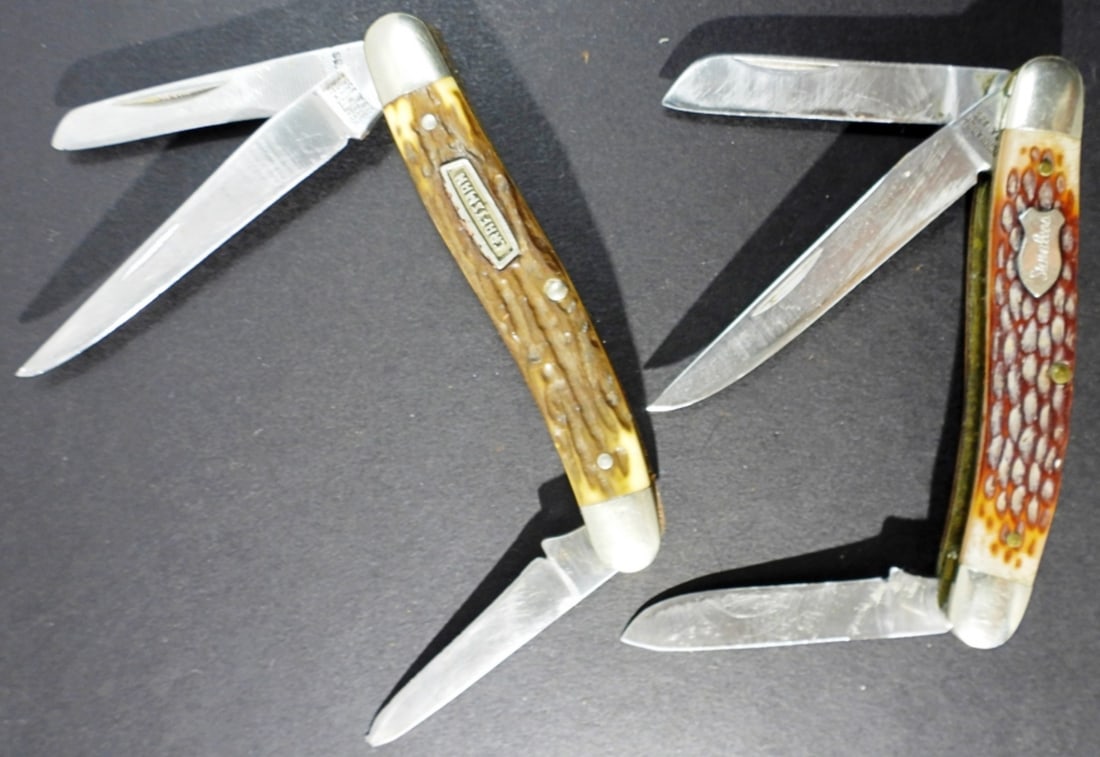 (2) THREE BLADE POCKET KNIVES (1 of 3)