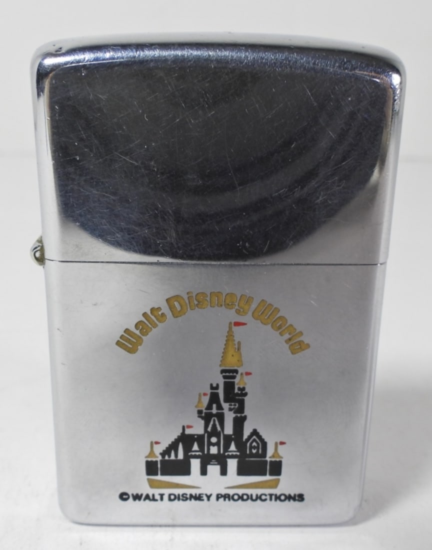 FIRED 1976 WALT DISNEY WORLD ZIPPO: FIRED, WALT DISNEY WORLD WITH CASTLE ON THE FRONT