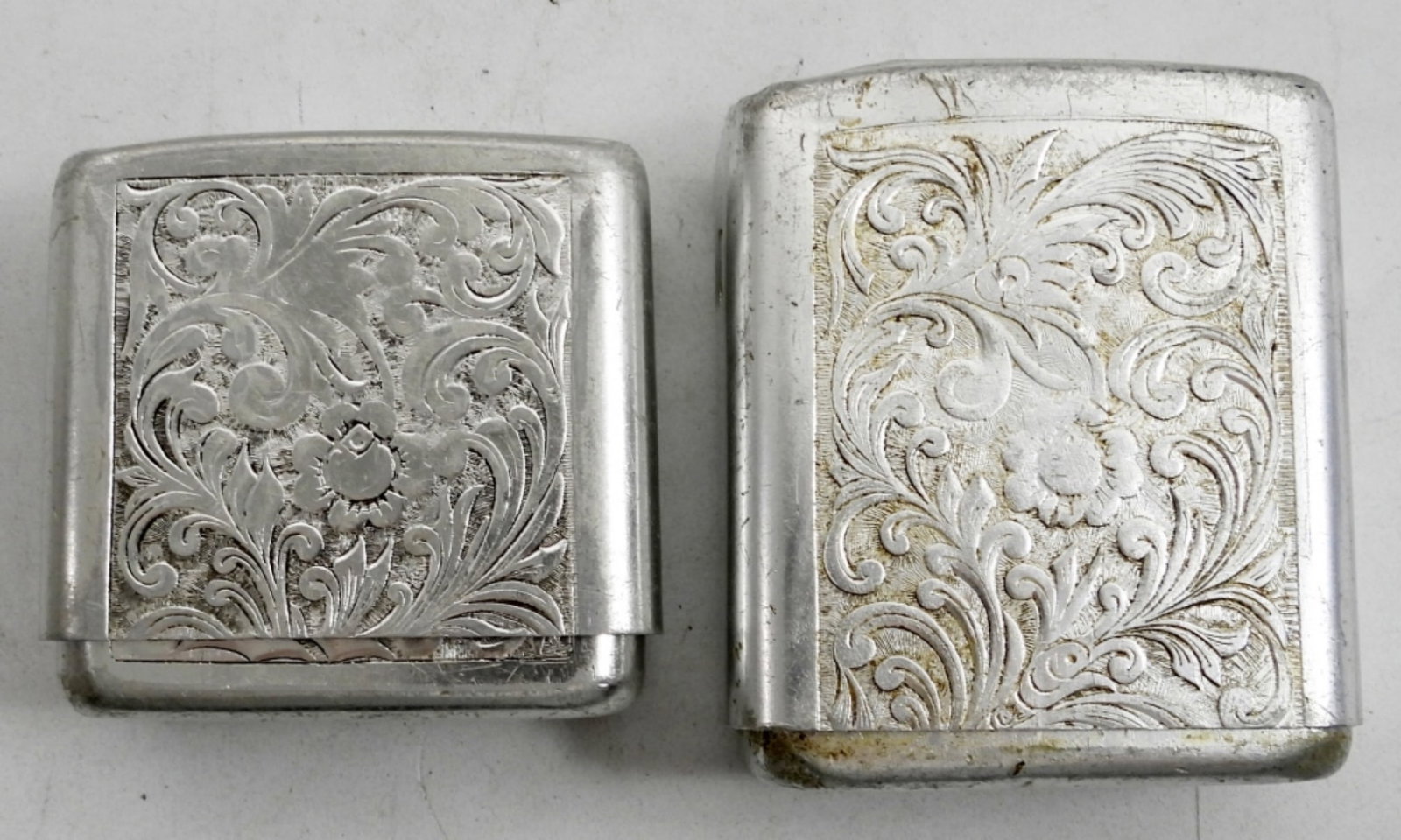 (2) VINTAGE ALUMINUM CIGARETTE CASES (1 of 4)