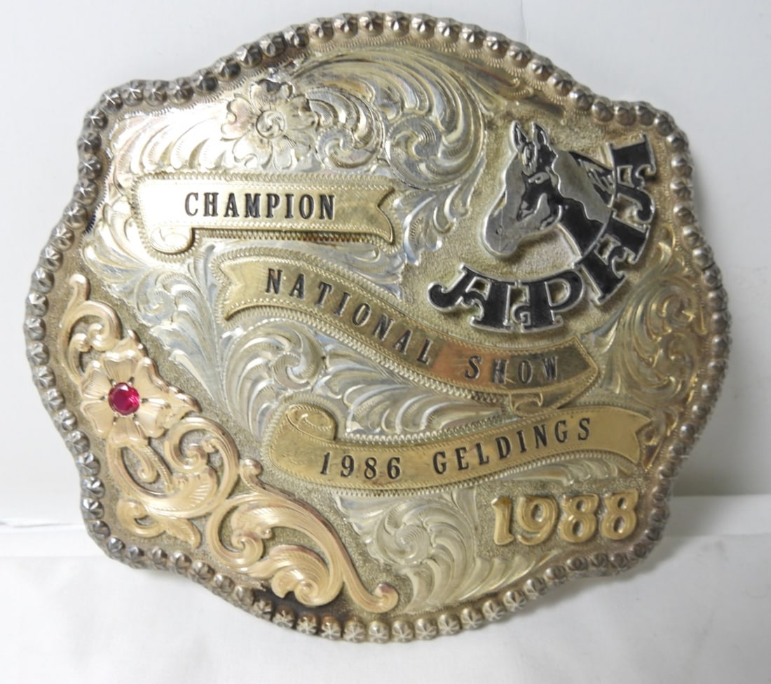 COWBOY  CHAMPION "APHA" BELT BUCKLE (1 of 3)