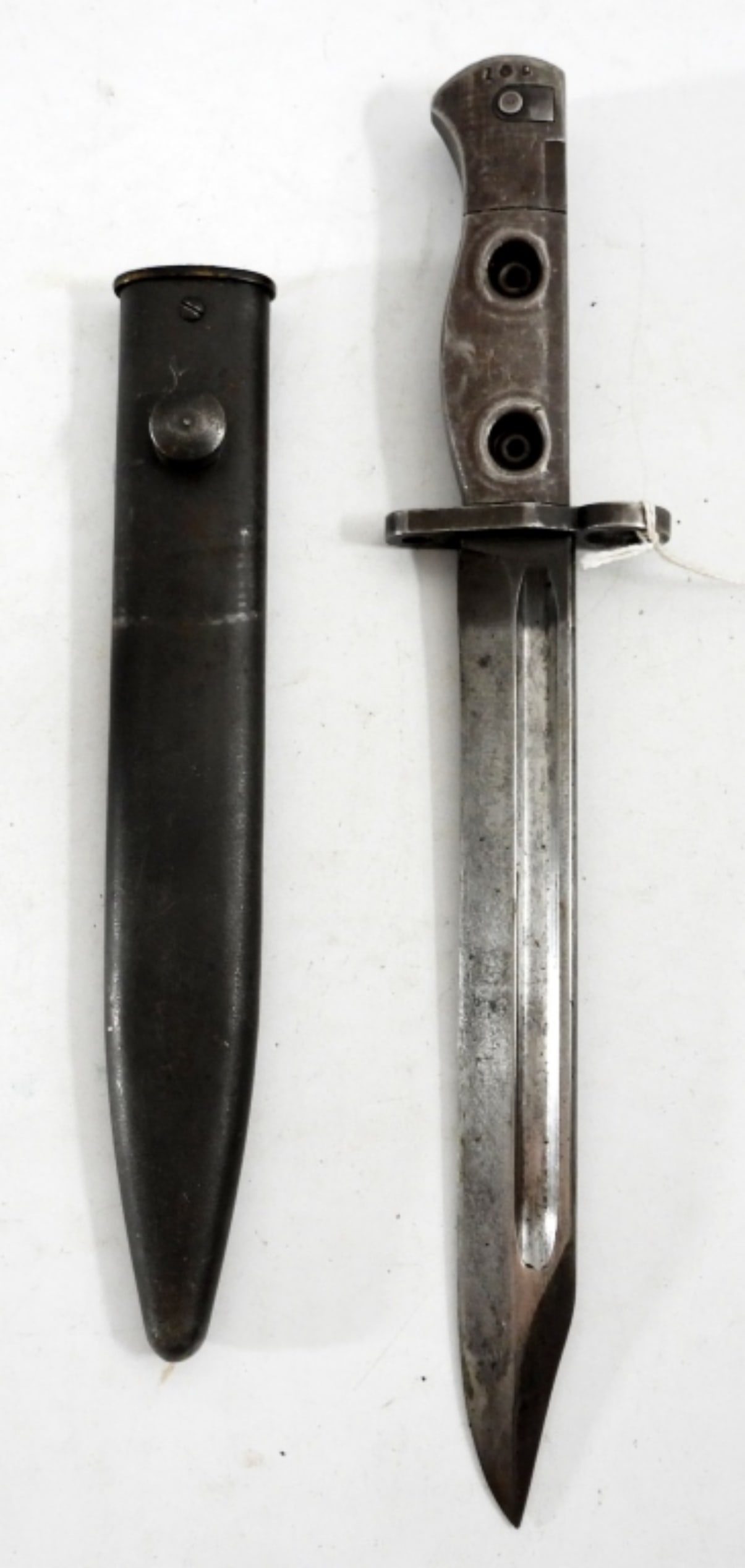 MILITARY BAYONET with SCABBARD: 11 1/2" TOTAL