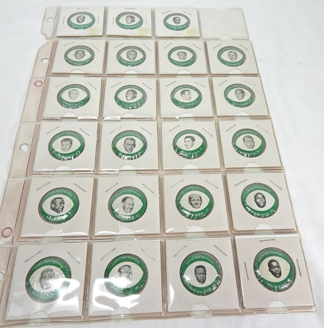 (23) GREEN BAY PACKERS VINTAGE PINS: ORIGINAL NICE CONDITION