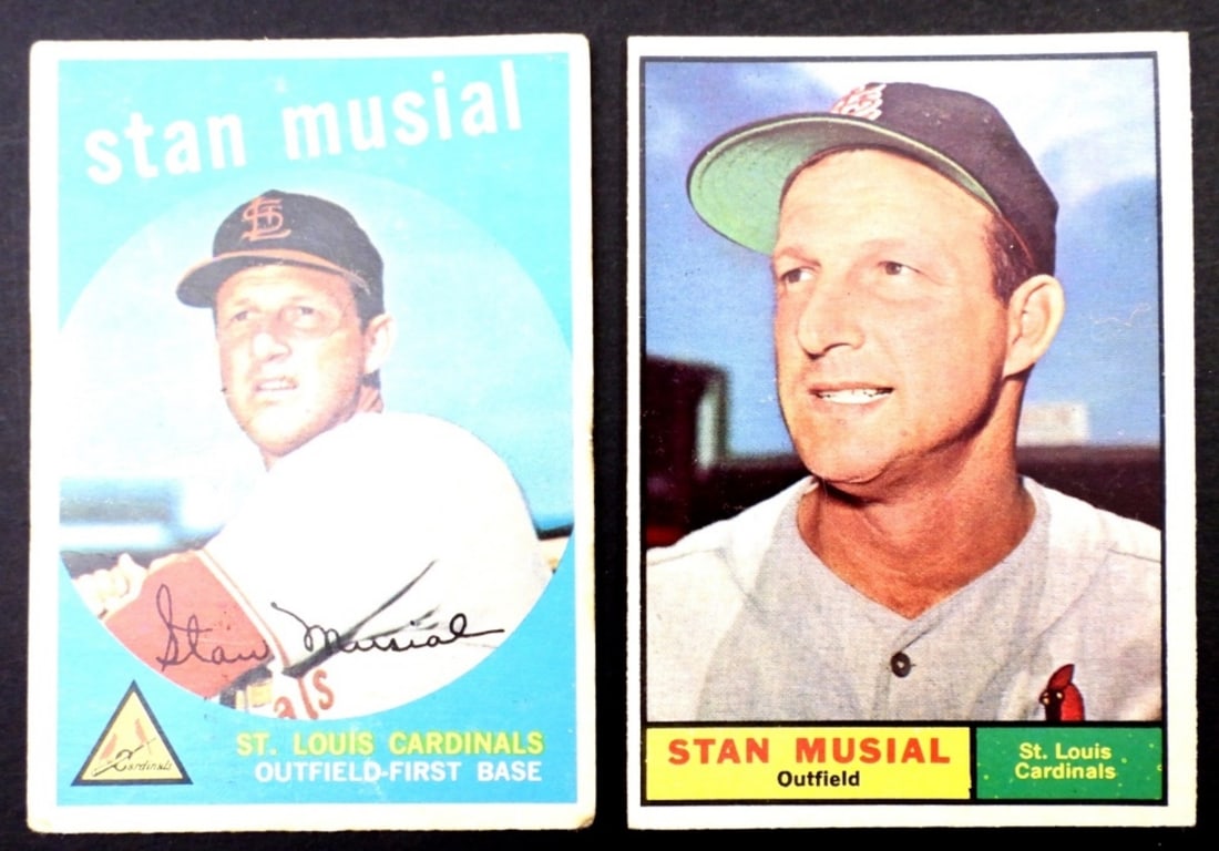 1959 & 1961 TOPPS STAN MUSIAL (1 of 2)
