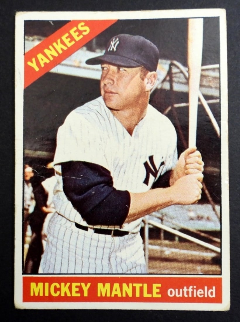 1966 TOPPS #50 MICKEY MANTLE VG (1 of 2)