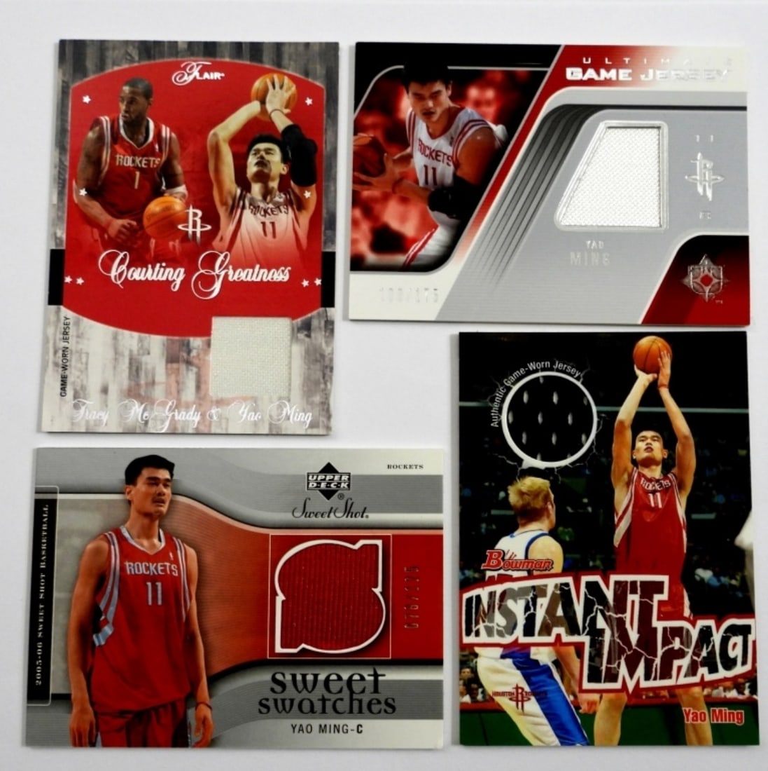 (4) PATCH JERSEY YAO MING CARDS (1 of 2)