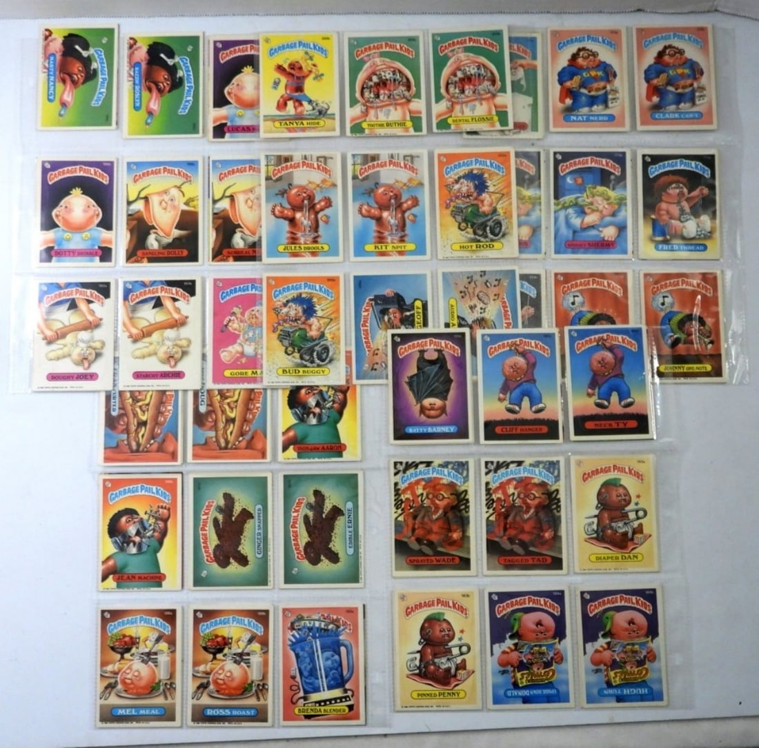 (80) 1986 GARBAGE PAIL KID STICKERS: GREAT MIX - NICE CONDITION
