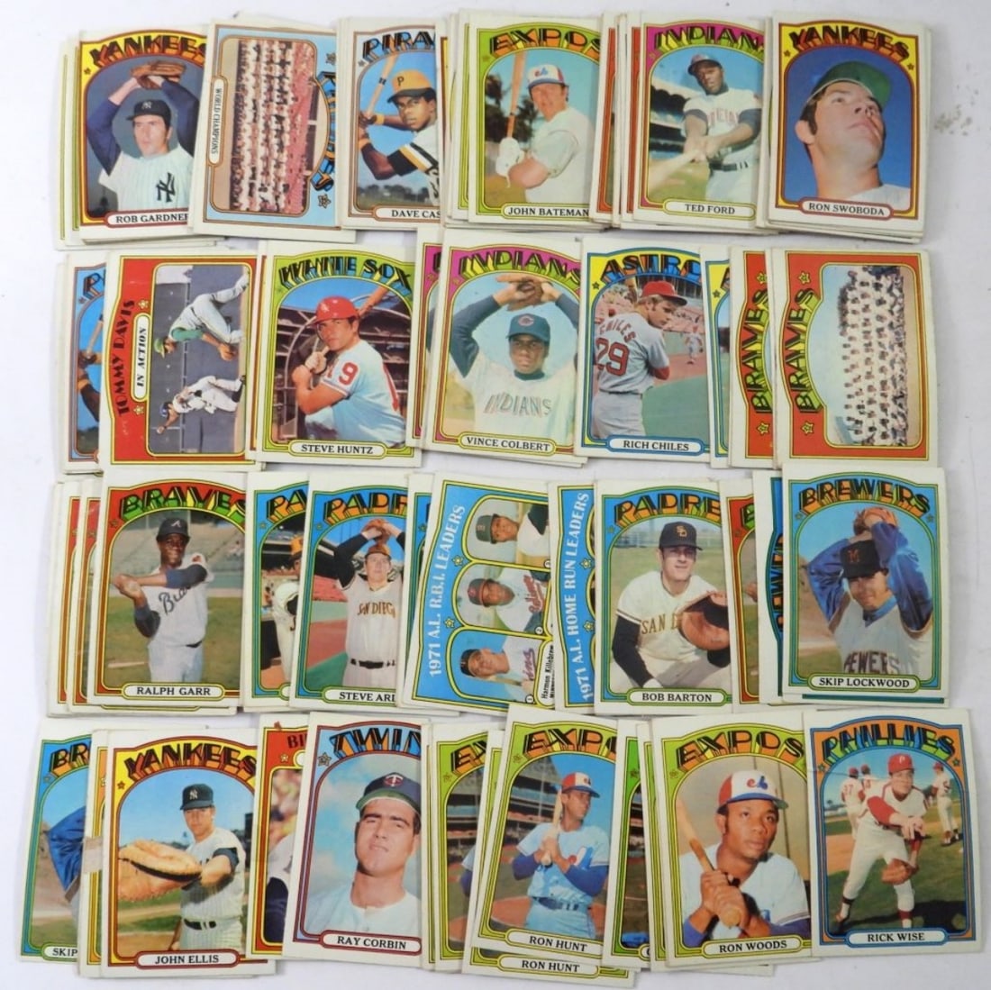 (100) 1972 TOPPS BASEBALL CARD LOT (1 of 3)