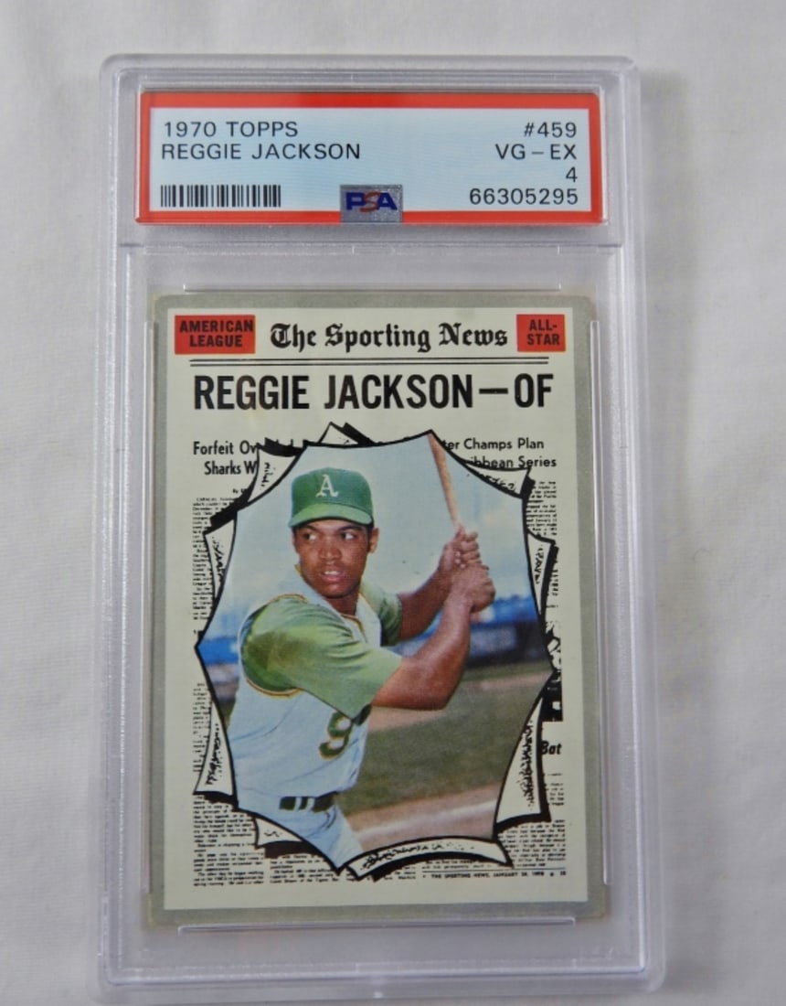 PSA TOPPS '70 REGGIE JACKSON VG-EX 4: PSA TOPPS REGGIE JACKSON #459 VG-EX 4, 66305295