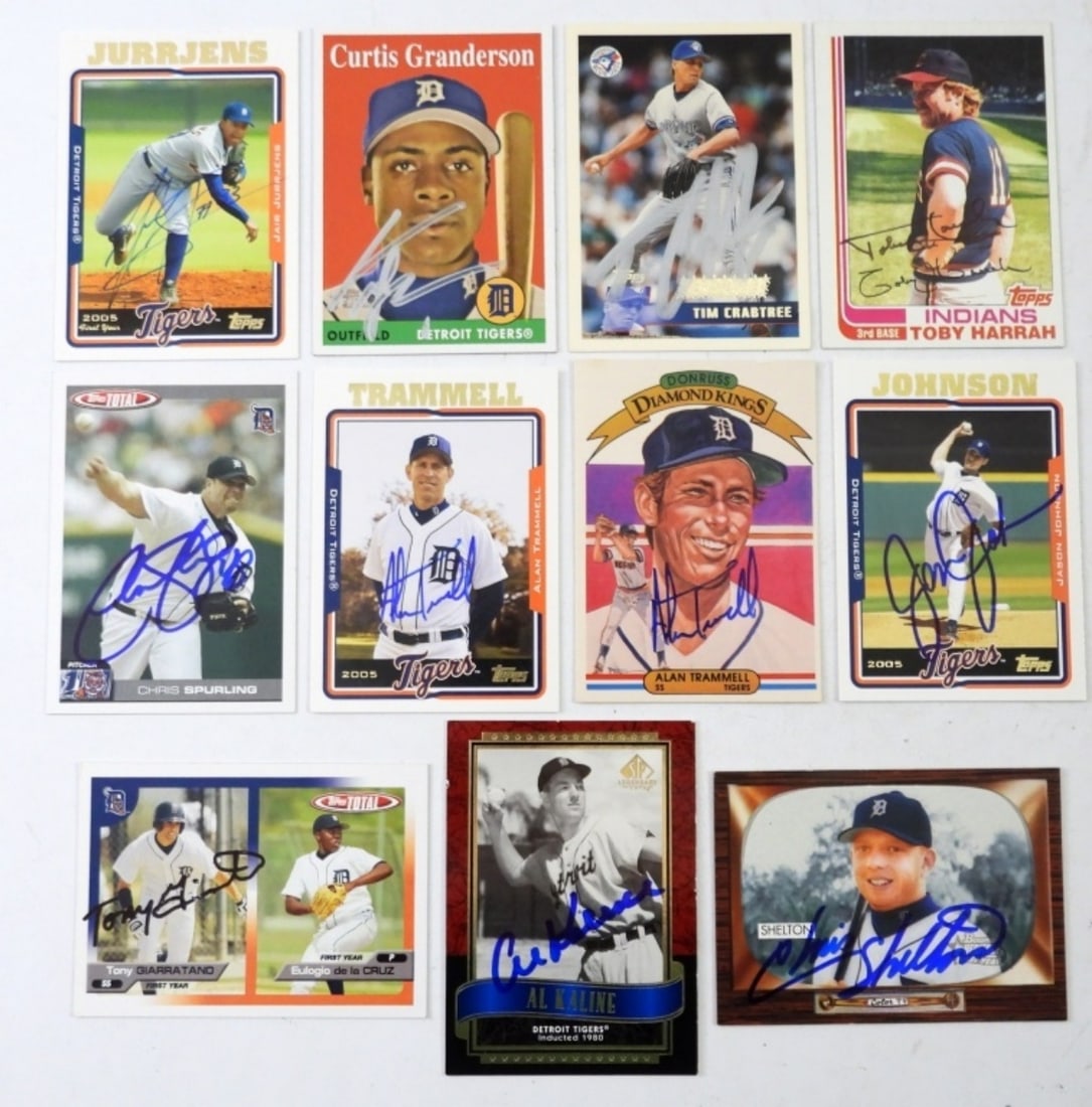 (11) SIGNED BASEBALL CARDS - GREAT MIX (1 of 3)