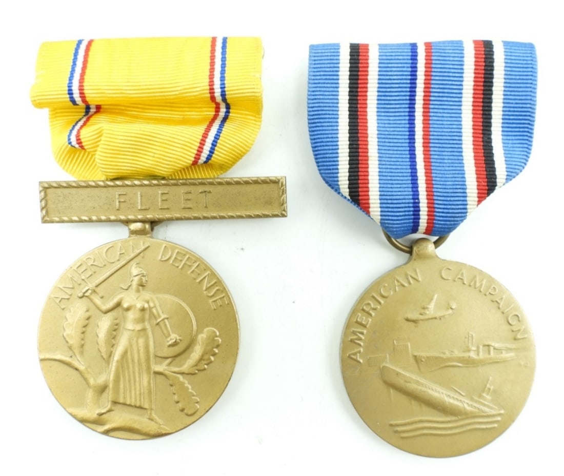 (2) U.S. MILITARY RIBBONS: FLEET (1 of 3)