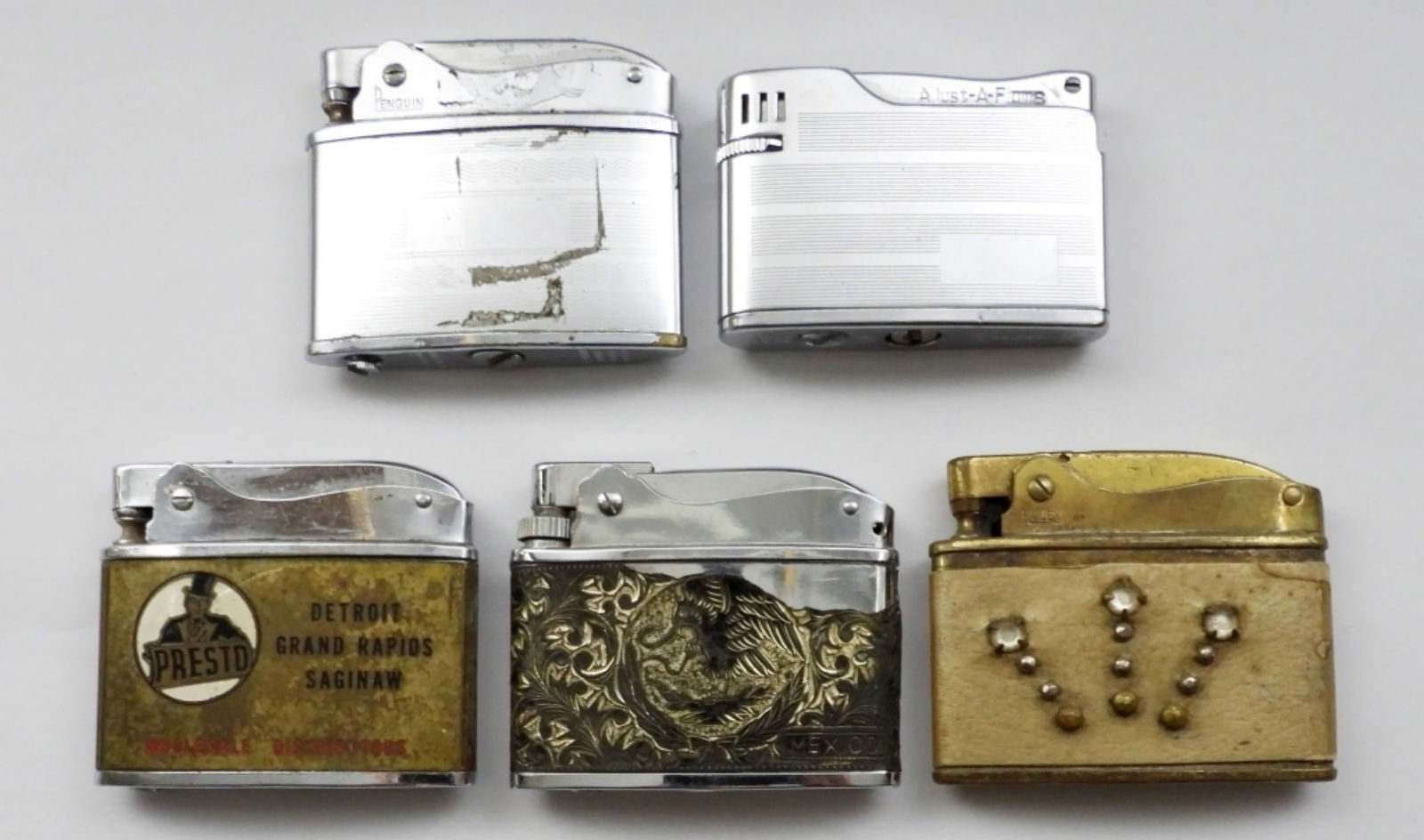 (5) VINTAGE LIGHTERS - ALL DIFF - ROLEX (1 of 4)