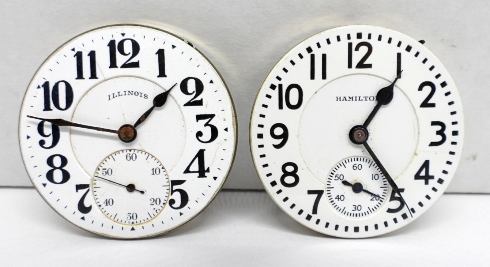 2-MOVEMENTS. SEE DETAILS: 21 JEWEL BUNN SPECIAL ILLINOIS RUNNING & 21 JEWEL HAMILTON 992 BROKEN MAIN SPRING- BOTH GOOD STAFFS. *All Pocket Watches tested to be in working order at the time of listing.