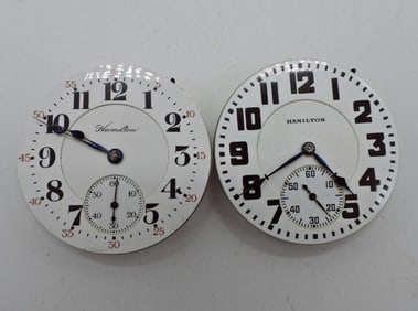 2- HAMILTON 992 MOVEMENTS- BOTH RUNNING