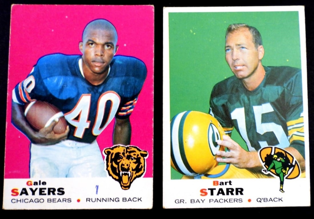 1969 TOPPS BART STARR & GALE SAYERS (1 of 2)