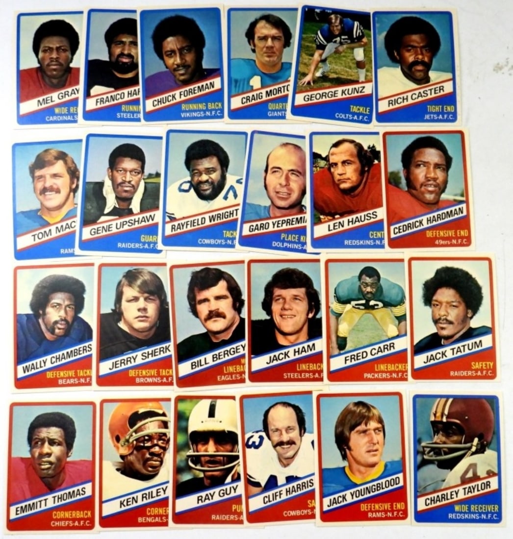 1976 WONDER BREAD FOOTBALL SET: 1-24 w/FRANCO HARRIS - NICE NM
