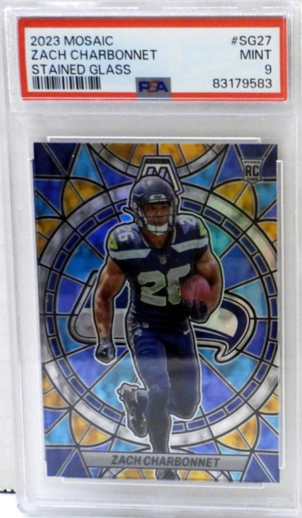 2023 ZACH CHARBONNET STAINED GLASS: GREAT CONDITION PSA 9