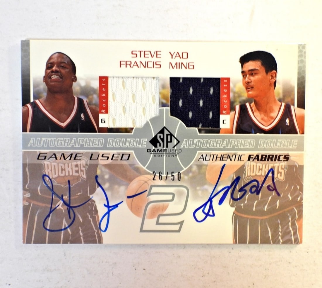 UD YAO MING & STEVE FRANCIS JERSEY CARD (1 of 2)