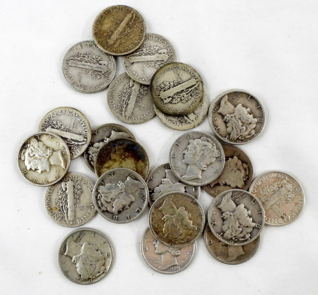 (23) MIXED DATE MERCURY SILVER DIMES (1 of 2)
