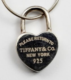 TIFFANY & CO STERLING LOCKET NECKLACE