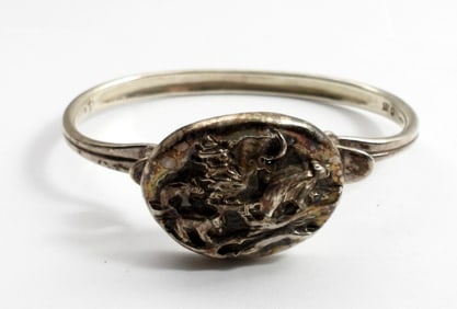 BEAR WITH CUBS STERLING BRACELET 925