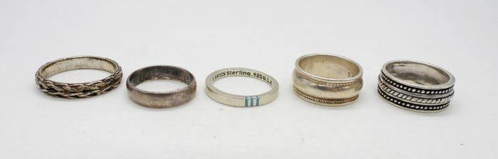 5 STERLING BANDS