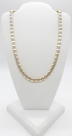 STERLING CLEAR STONE NECKLACE