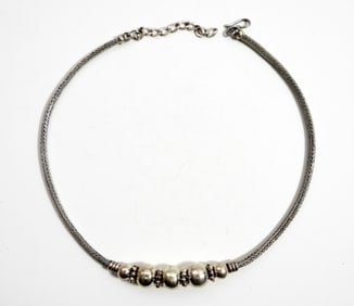 20" STERLING SILVER FASHION NECKLACE