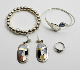 INLAY EARRINGS / BRACELETS / RING .925