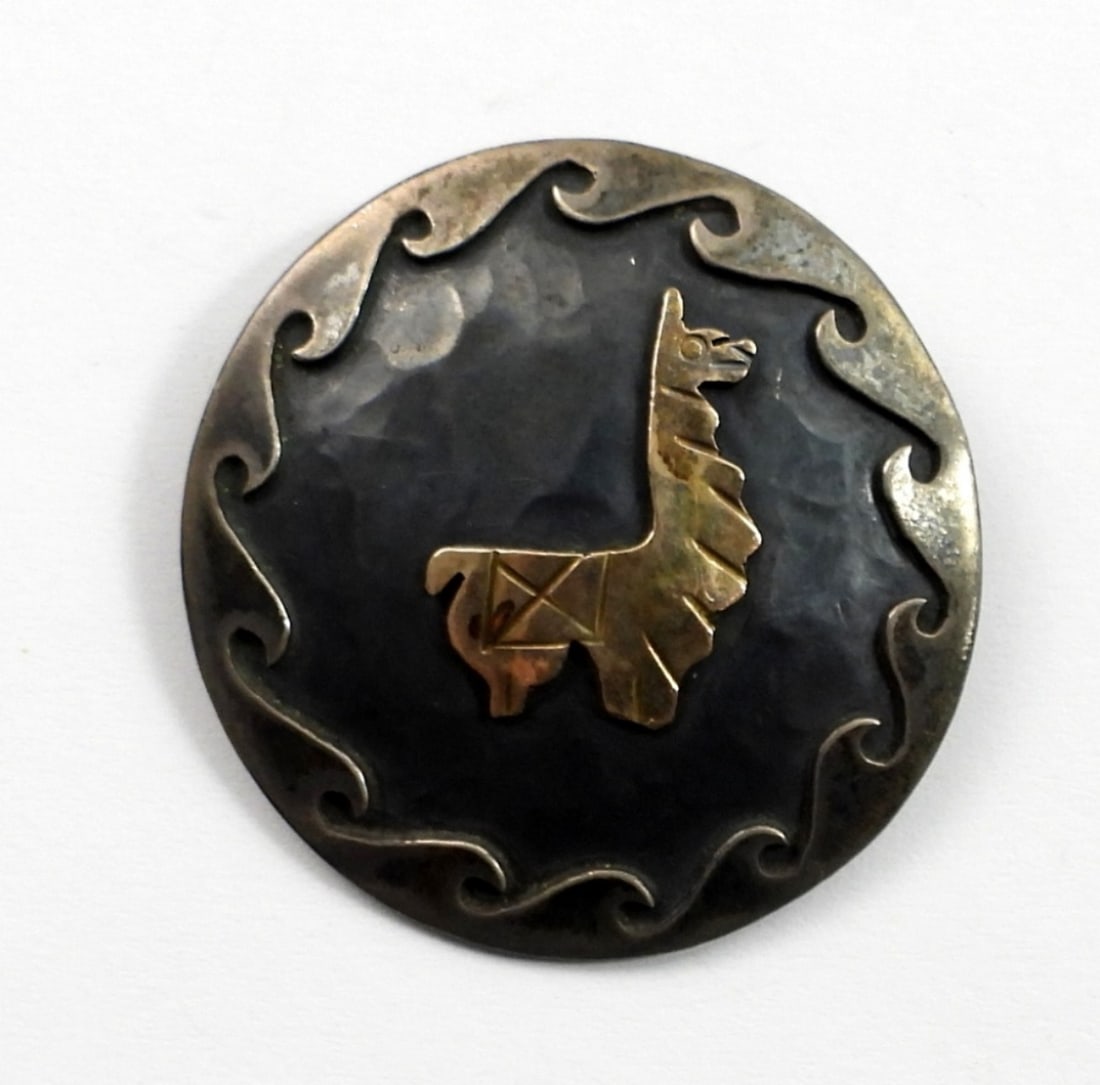 18k & .925 PERU PENDANT / PIN: (6 DWT)