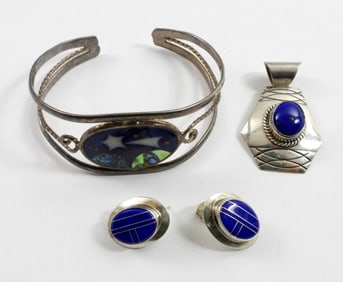 STERLING BRACELET / PENDANT / EARRINGS