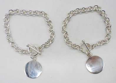 (2) 925 TOGGLE BRACELETS