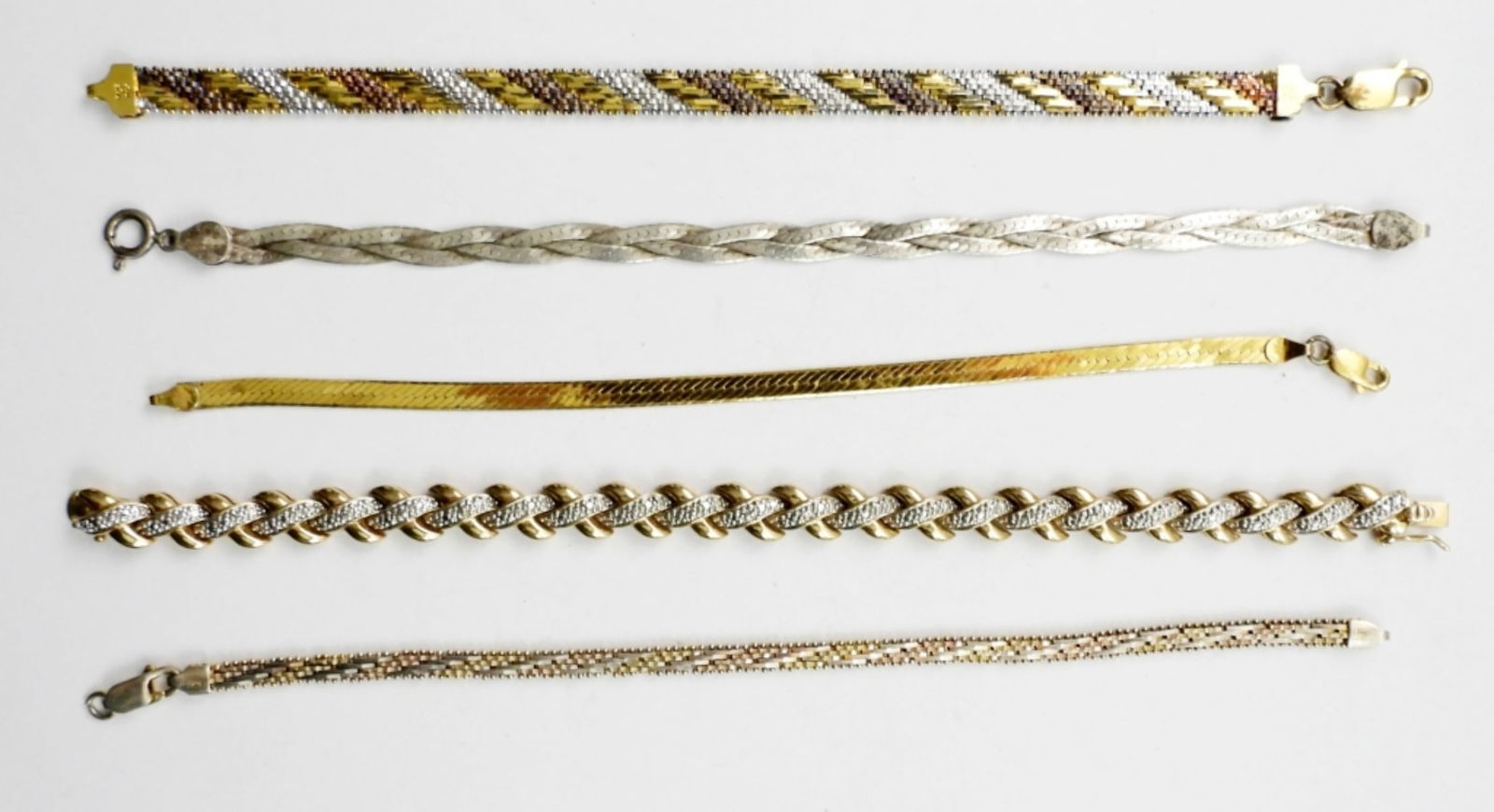 (5) STERLING FASHION BRACELETS (1 of 2)