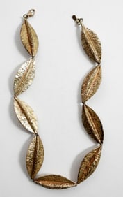 HEAVY MODERNIST STERLING NECKLACE
